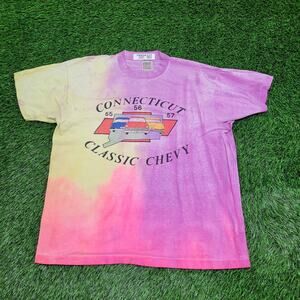 Vintage Connecticut Chevy Shirt Womens XL 23x27 Tie-Dye